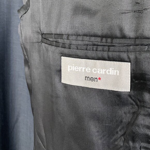 Pierre Cardin‎ Suit Men 42R 34Wx29L Gray Blue Stripe Wool South Africa Classic - Picture 6 of 16